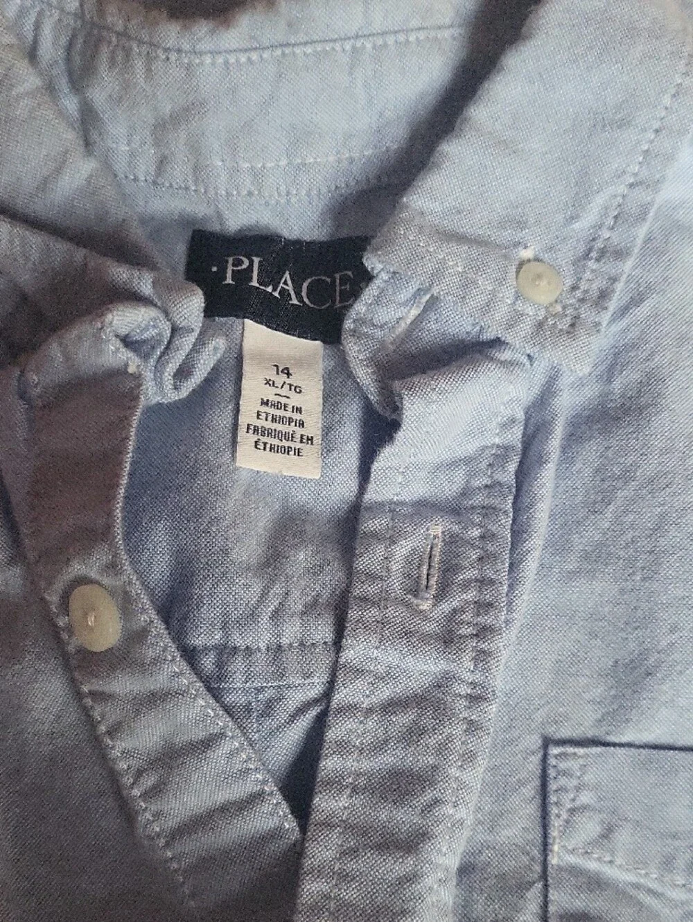 The Children's Place Light Blue Button-Down Shirt